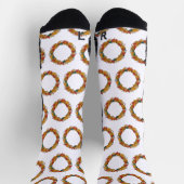 Fall Leaf Wreath Circle Socken (Oben)