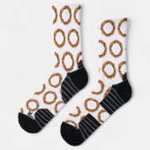 Fall Leaf Wreath Circle Socken (Links)