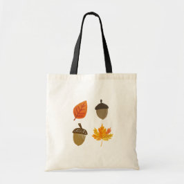 Fall Leaves and Acorns Tragetasche