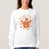 Fall Leaves Art | Playful Autumn Design Sweatshirt (Vorderseite)