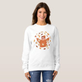 Fall Leaves Art | Playful Autumn Design Sweatshirt (Vorne ganz)