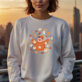 Fall Leaves Art | Playful Autumn Design Sweatshirt