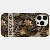 Fall Leaves Camouflage Personalized Case-Mate iPhone Hülle (Rückseite (Horizontal))