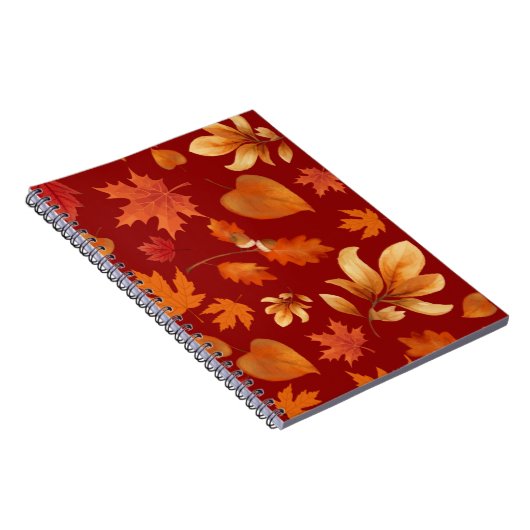 Fall leaves in Autumn colors Notizblock (Rechte Seite)