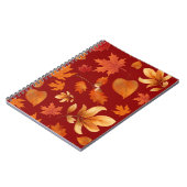 Fall leaves in Autumn colors Notizblock (Linke Seite)