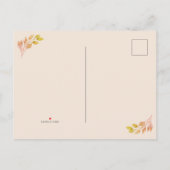 Fall Leaves I've Moved Moving Ankündigungspostkarte (Rückseite)