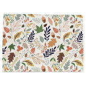 Fall Leaves Pattern Große Geschenktüte (Rückseite)