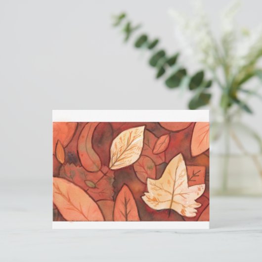 fall leaves  postkarte (Stehend Vorderseite)