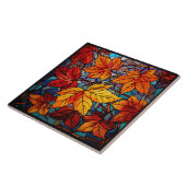 Fall leaves Stained Glass  Fliese (Seite)