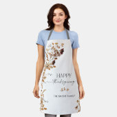 Fall Leaves Thanksgiving All-Over Print Apron Schürze (Getragen)