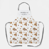 Fall Leaves Thanksgiving All-Over Print Apron Schürze (Vorderseite)