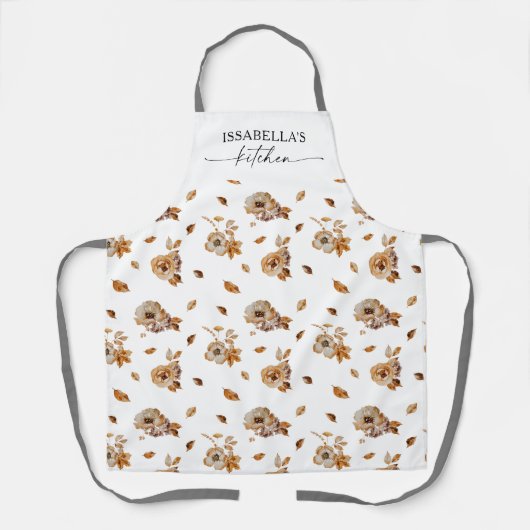 Fall Leaves Thanksgiving All-Over Print Apron Schürze (Vorderseite)