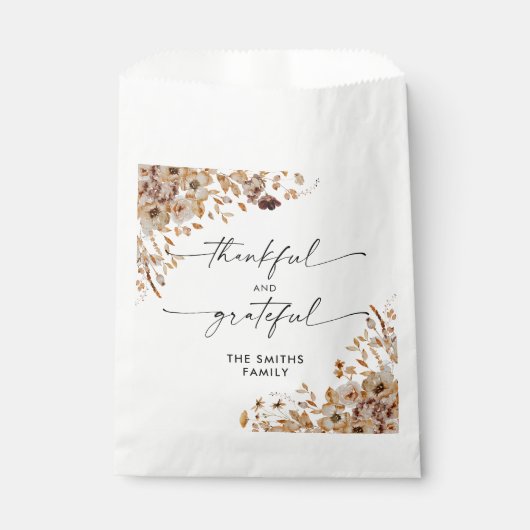 Fall Leaves Thanksgiving Dinner Favor Bags Geschenktütchen (Vorderseite)