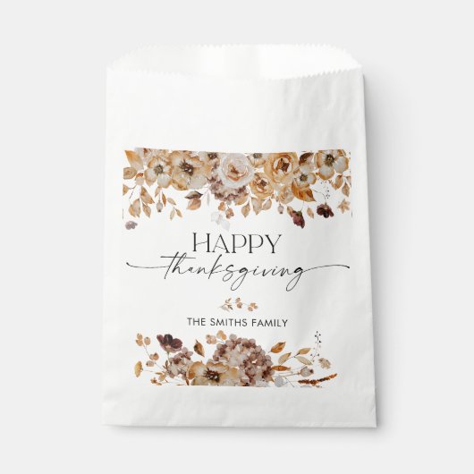 Fall Leaves Thanksgiving Dinner Favor Bags Geschenktütchen (Vorderseite)