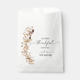 Fall Leaves Thanksgiving Dinner Favor Bags Geschenktütchen