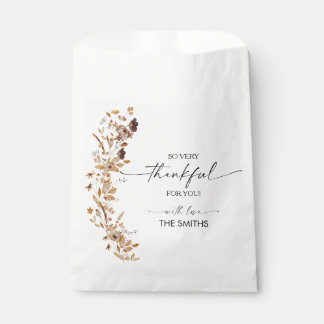 Fall Leaves Thanksgiving Dinner Favor Bags Geschenktütchen