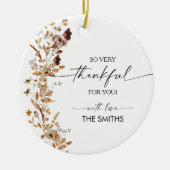  Fall Leaves Thanksgiving Dinner Ornament (Vorne)