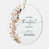  Fall Leaves Thanksgiving Dinner Ornament (Links)