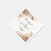 Fall Leaves Thanksgiving Dinner Paper Napkin Serviette (Ecke)