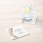  Fall Leaves Thanksgiving Dinner Rechteckiger Pappuntersetzer (Vor Ort)