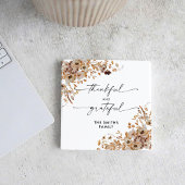 Fall Leaves Thanksgiving Dinner Rechteckiger Pappuntersetzer