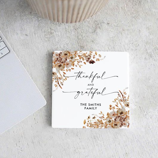 Fall Leaves Thanksgiving Dinner Rechteckiger Pappuntersetzer