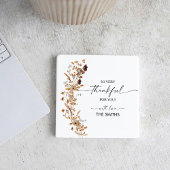  Fall Leaves Thanksgiving Dinner Rechteckiger Pappuntersetzer