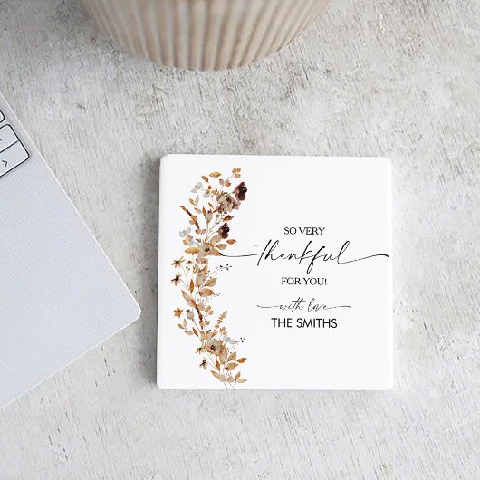  Fall Leaves Thanksgiving Dinner Rechteckiger Pappuntersetzer