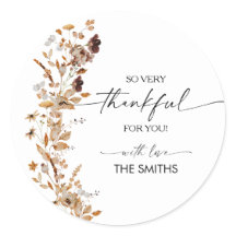 Fall Leaves Thanksgiving Dinner Sticker