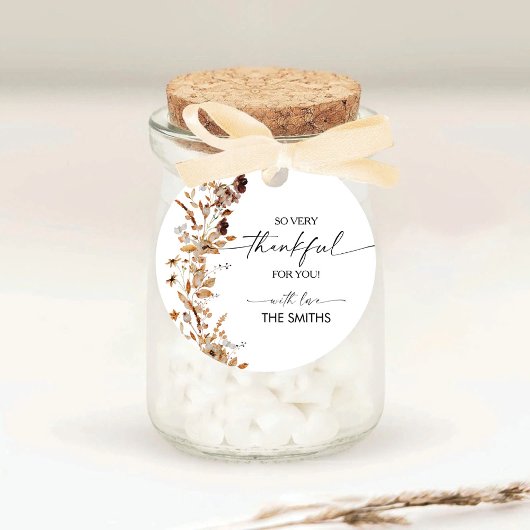 Fall Leaves Thanksgiving Dinner Sticker