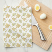 Fall Leaves Thanksgiving Kitchen Towel Decor Geschirrtuch (Viertel Falte)