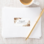 Fall Leaves Thanksgiving Return Address Label Adressaufkleber (Insitu)