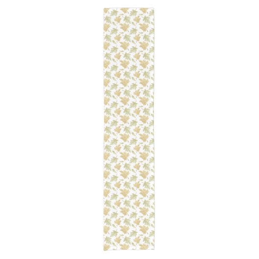 Fall Leaves Thanksgiving Table Runner Kurzer Tischläufer (Vorderseite)