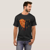Fall Lehrerin fällt in Liebe mit Thanksgivi T-Shirt (Vorne ganz)