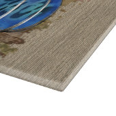 Fall Leopard Print Autumn Pumpkins On Plaid Schneidebrett (Ecke)