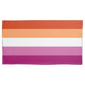Fall Lesbian Flag King Pillow Kissenbezug (Vorderseite-Links)