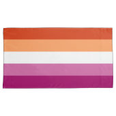 Fall Lesbian Flag King Pillow Kissenbezug (Vorderseite-Rechts)