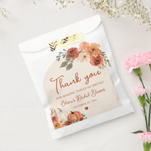 Fall Liebe Boho Pumpkin Brautparty Vielen Dank Geschenktütchen (Versiegelt)