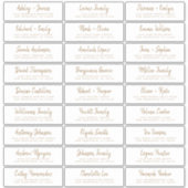 Fall Liebe Gold Script Guest Address Labels (Vorderseite)
