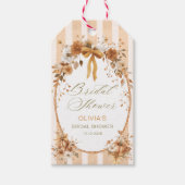 Fall Liebe Pumpkin Brautparty Danke Geschenkanhänger (Vorderseite)