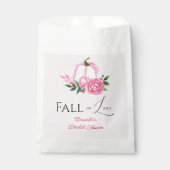 Fall Liebe Rosa Kürbis Rustikales Brautparty Geschenktütchen (Vorderseite)