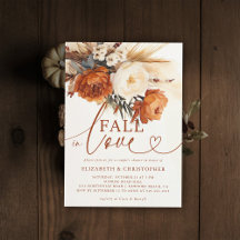 Fall Liebe Terracotta Pampas Blumendusche