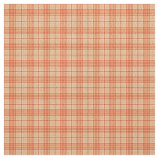 Fall Light Orange Tartan Muster Fabric Stoff (Muster)