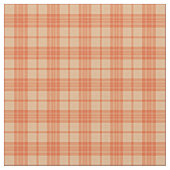 Fall Light Orange Tartan Muster Fabric Stoff (Nahaufnahme)