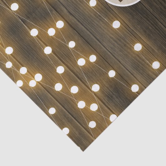 Fall Lights & Pumpkins Monogram Letter Initial Seidenpapier (Ausschnitt)