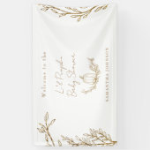 Fall Li'l Pumpkin Baby Dusche Banner (Vertikal)