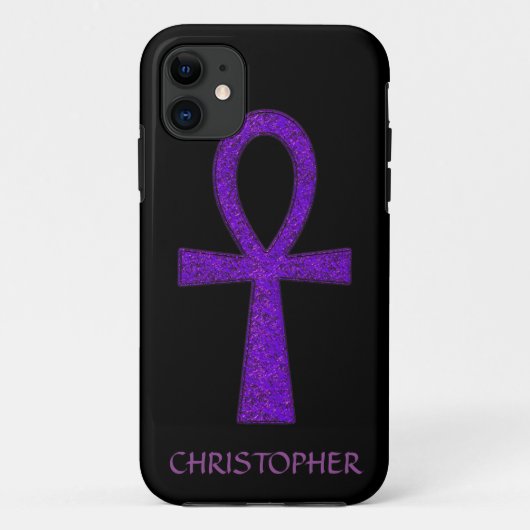 Fall lila Ankh iPhone 5 Case-Mate iPhone Hülle (Rückseite)
