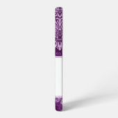 Fall lila Damask iPhone 4 Samsung Galaxy Hülle (Linke Seite)