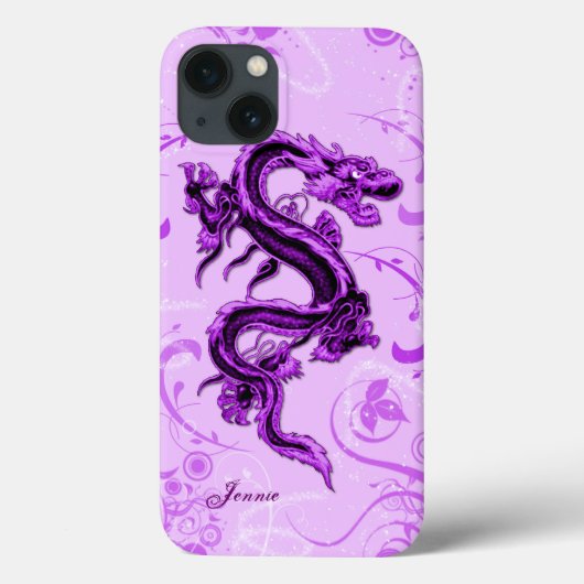 Fall lila Dragon Custom iPhone 7 Case-Mate iPhone Hülle (Rückseite)