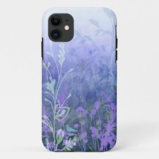Fall lila Floral iPhone 5G Case-Mate iPhone Hülle (Rückseite)